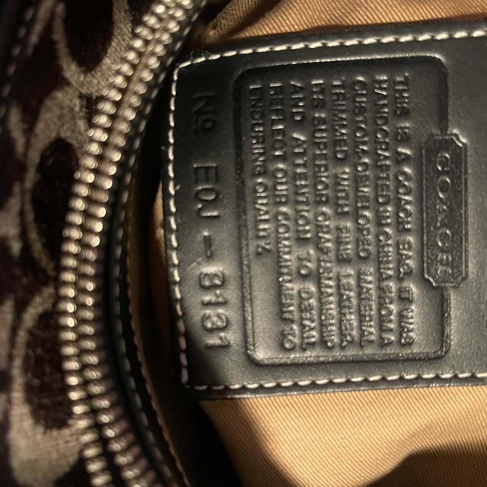 Coach Brown and Cream Shoulder Bag - Picture 11 of 16